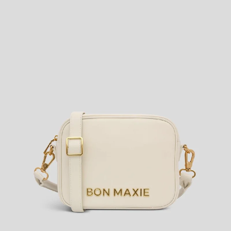 Sidekick Crossbody Bag Bold Logo -- Cream Nappa