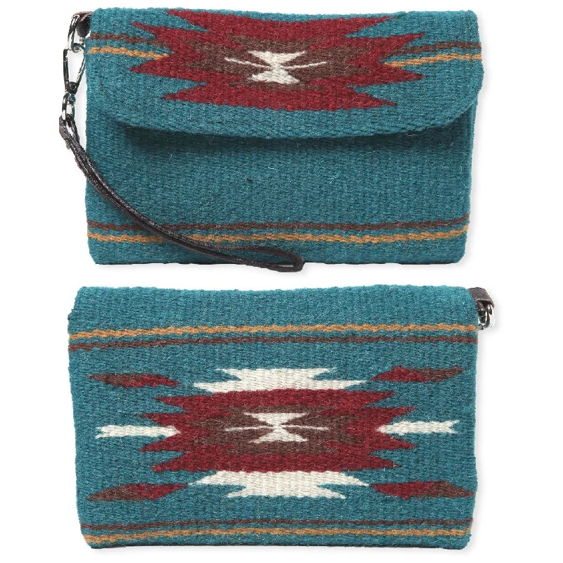 Wool Wristlet Purse - H