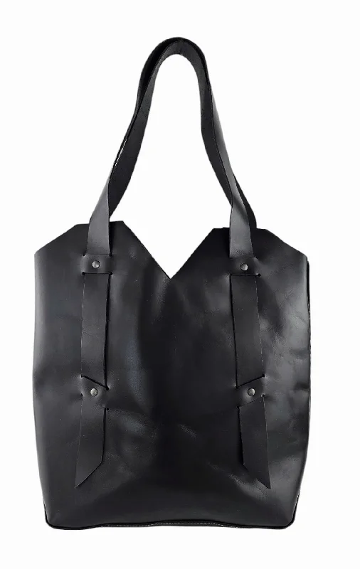 The Linear Tote Bag - Black