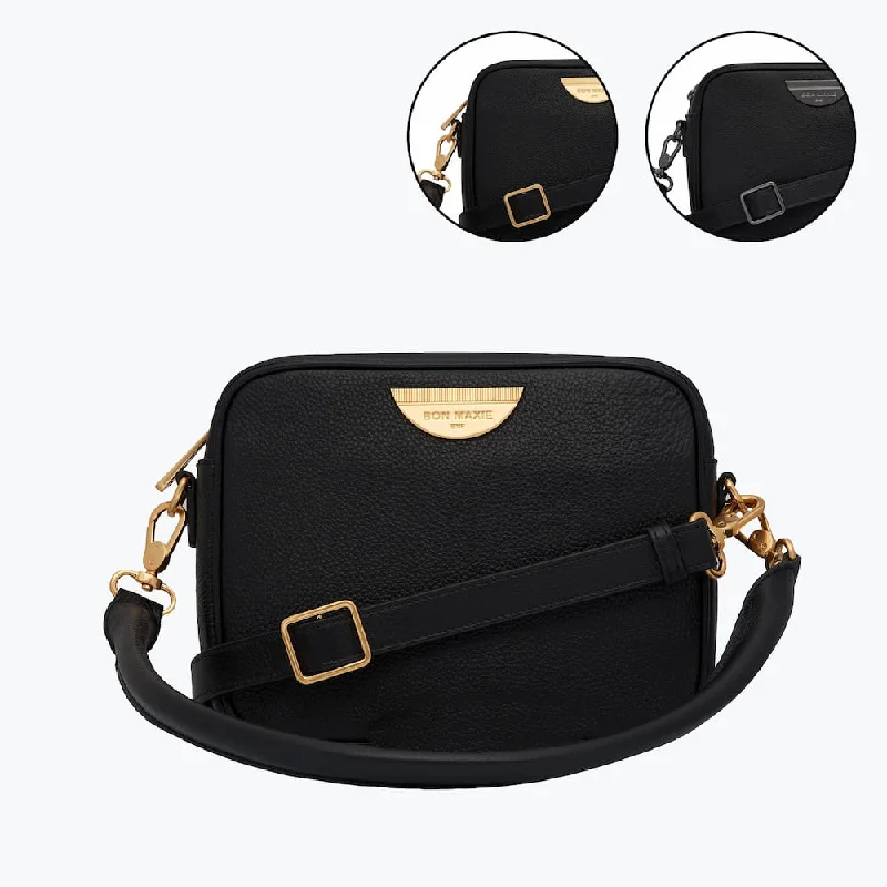 Classic Leather Sidekick Crossbody Bag -- Black