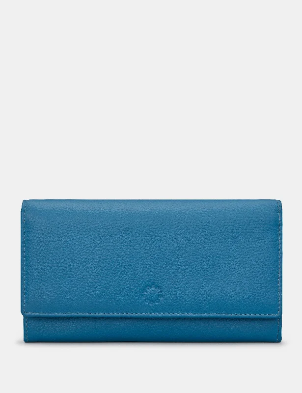 Petrol Blue Leather Hudson Purse