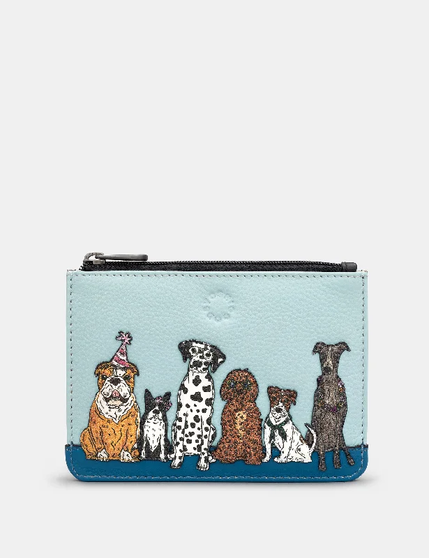 Party Dogs Leather Zip Top Purse