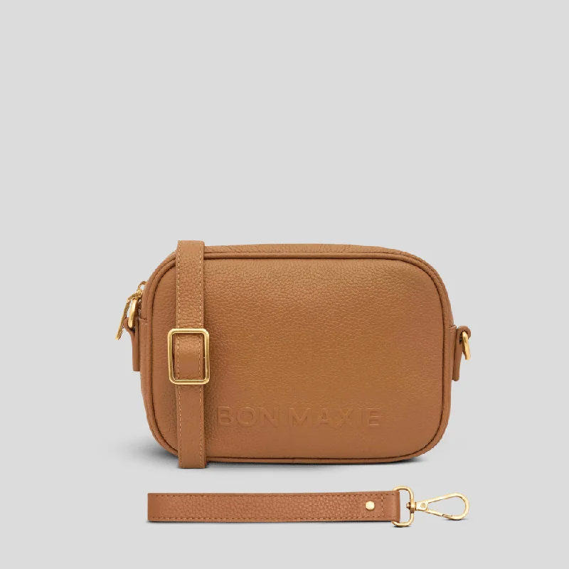 Mini Sidekick Wallet Crossbody Bag -- Tan