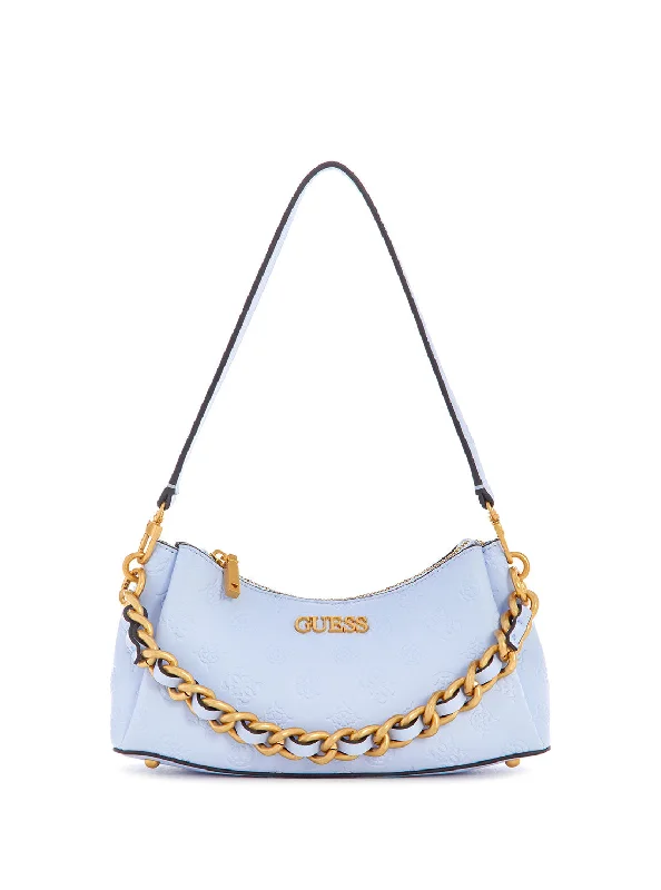 Blue Logo Geva Shoulder Bag