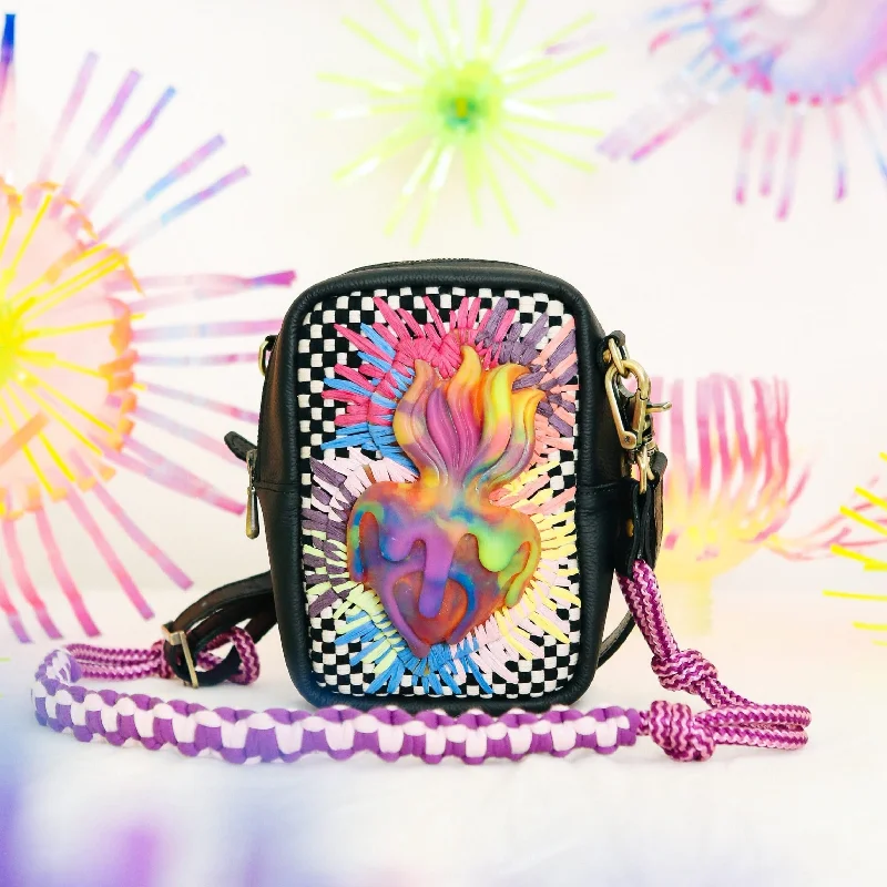 [Leeroy New x R2R] Sacred Heart Crossbody Bag Black