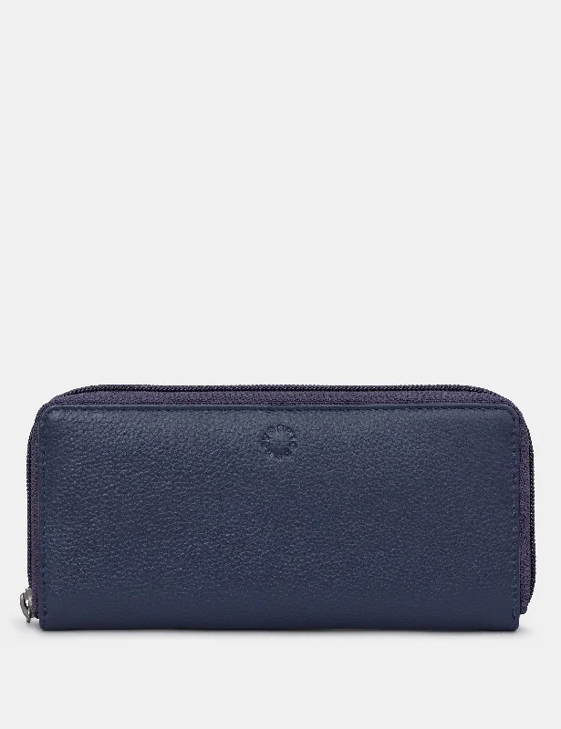 Navy Leather Baxter Purse