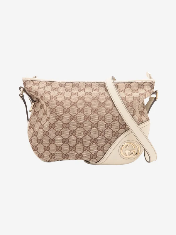 Neutral GG Canvas shoulder bag