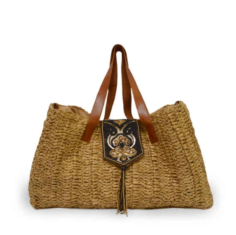 Nola Raffia Tote